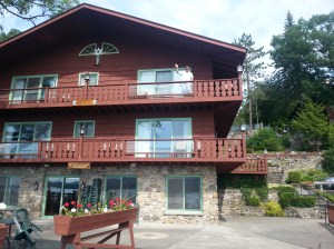 Michael on the desk of Chalet Edelweiss